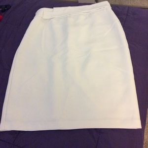 White midi skirt